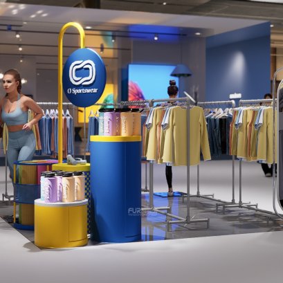 ออกแบบ ผลิต และติดตั้งร้าน : ร้าน O Sportware (แฟชั่นไอแลนด์) กทม.